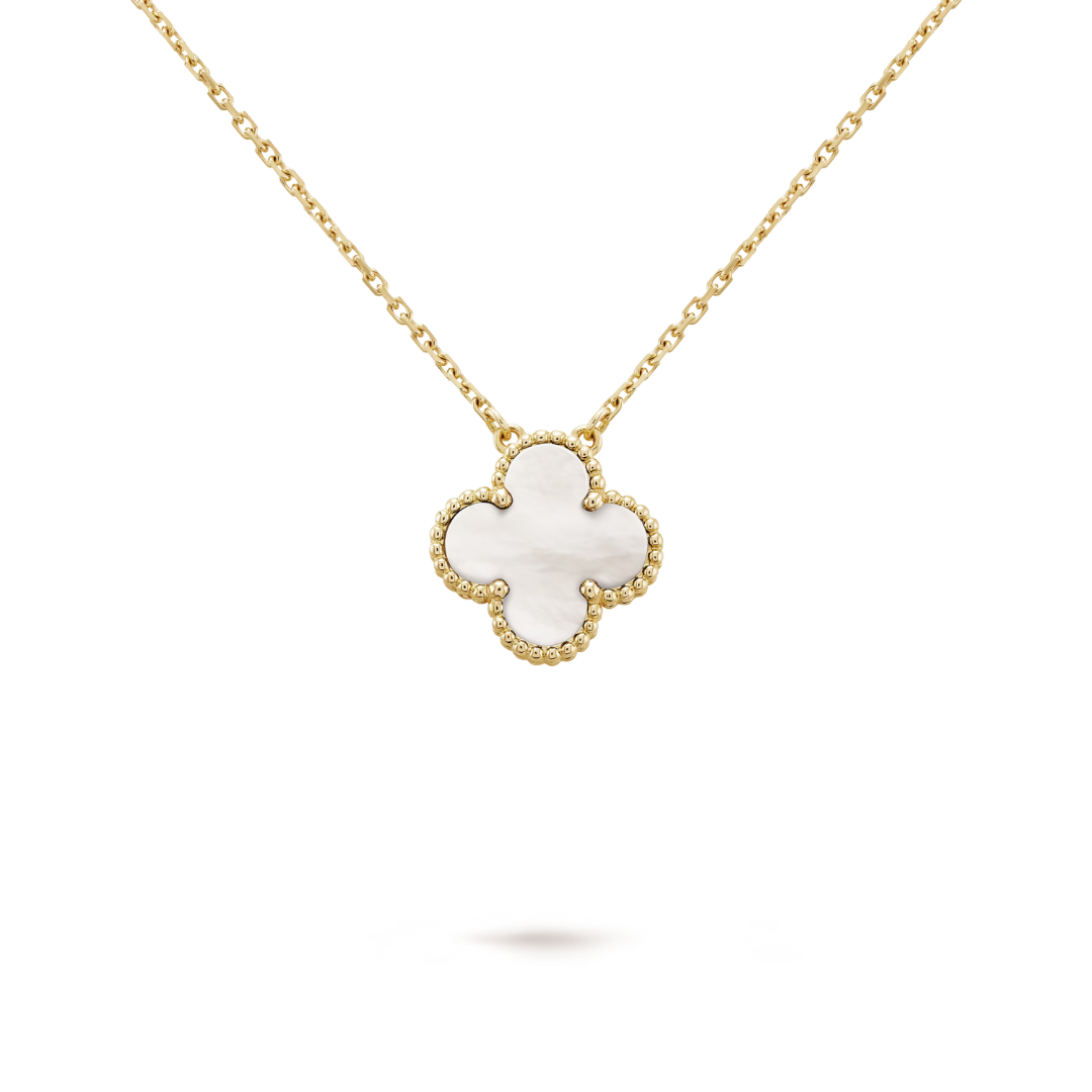 CLOVER | Witte/Gouden Ketting