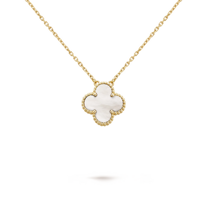 CLOVER | Witte/Gouden Ketting