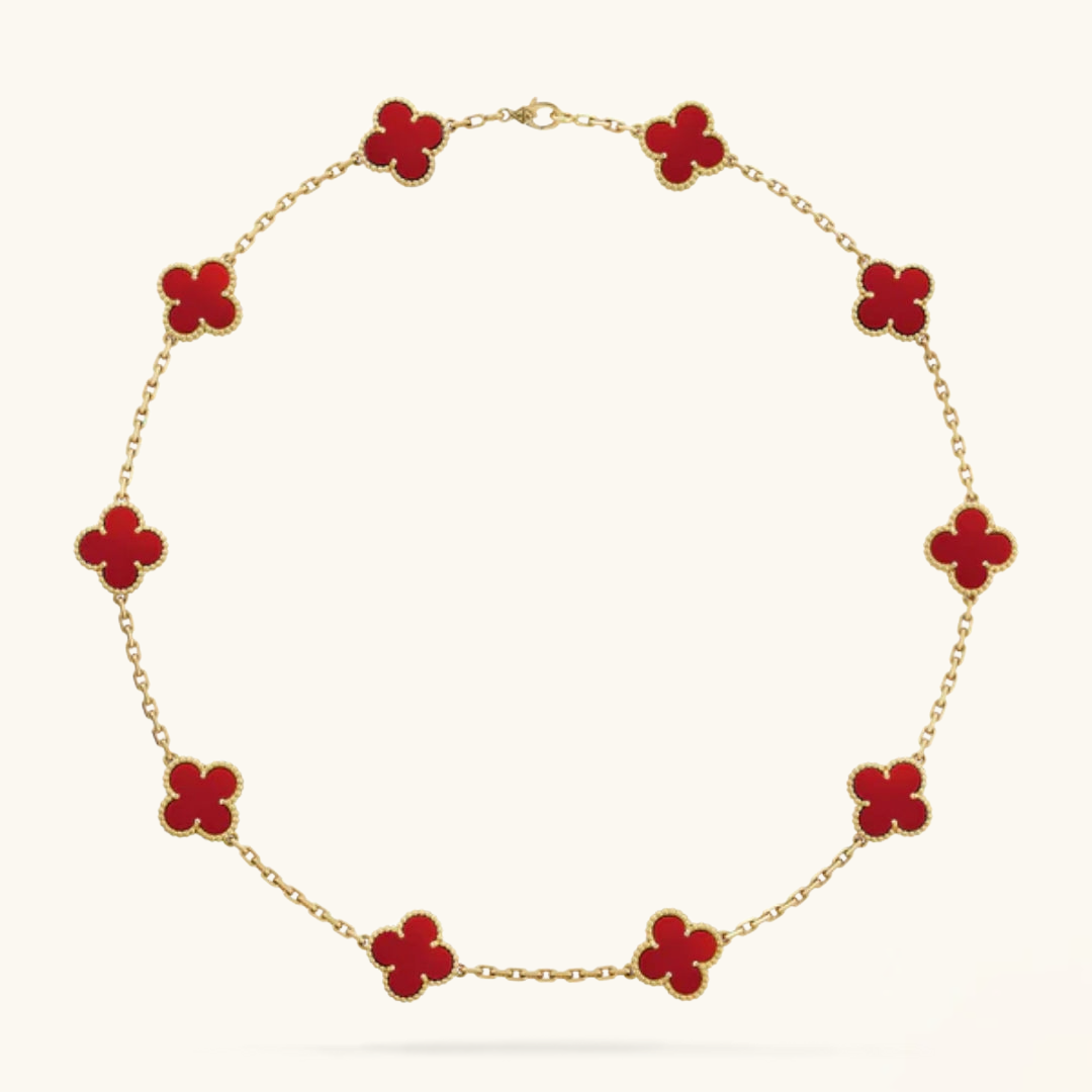 CLOVER | 10 Motief Rode Ketting