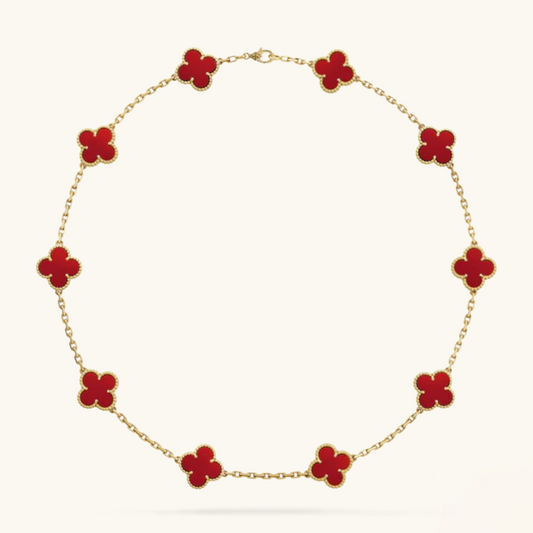 CLOVER | 10 Motief Rode Ketting