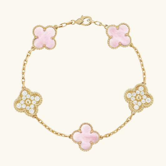 CLOVER | Gouden Roze Armband Prestige