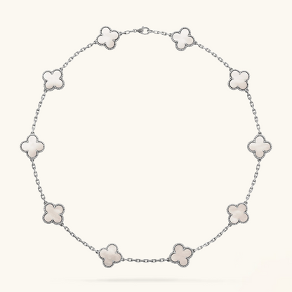 CLOVER | 10 Motief Zilveren Ketting