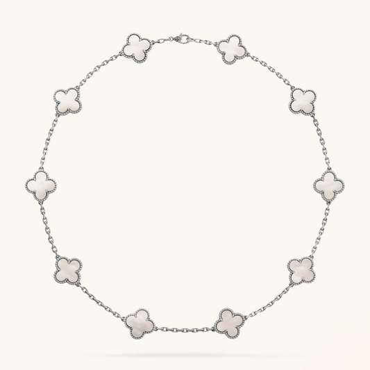 CLOVER | 10 Motief Zilveren Ketting