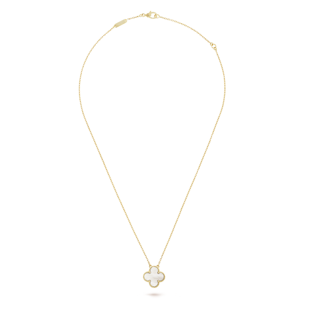 CLOVER | Witte/Gouden Ketting