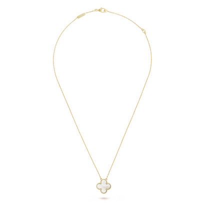 CLOVER | Witte/Gouden Ketting