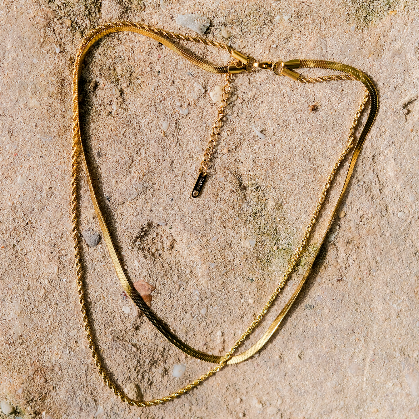 Hailey Gelaagde Gouden Ketting Necklace