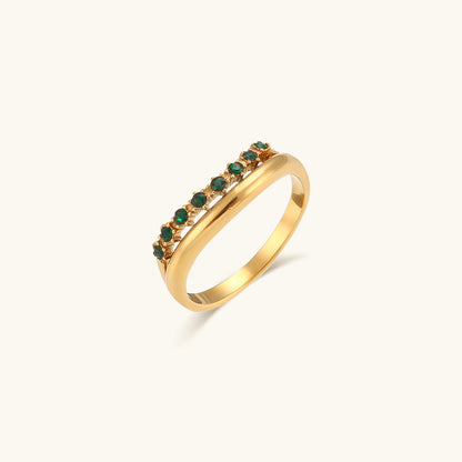 Adeline Diamant Simulant Gouden Ring