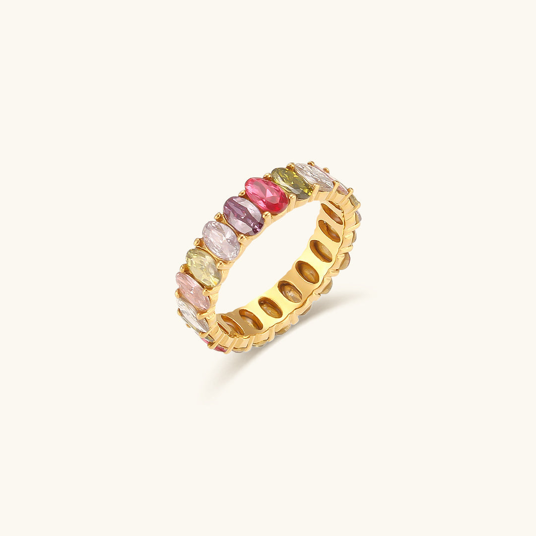 Antoinette Diamant Simulant Gouden Ring