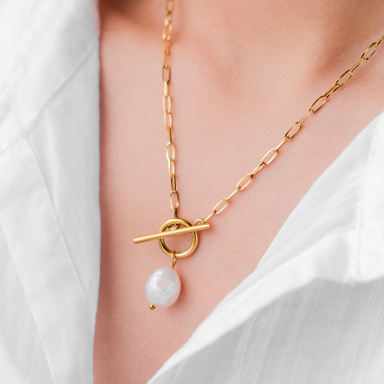 Aphrodite Zoetwaterparel Ketting