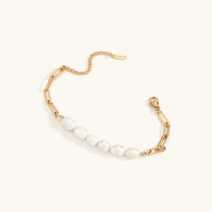 Mary Paperclip Ketting Parel Armband