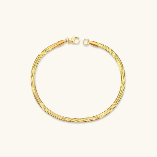 Vida Gouden Herringbone Armband