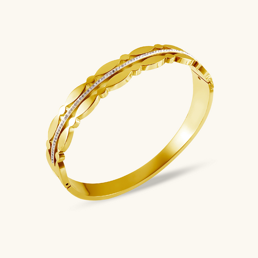 Addison Stone Bangle Bracelet - Goud