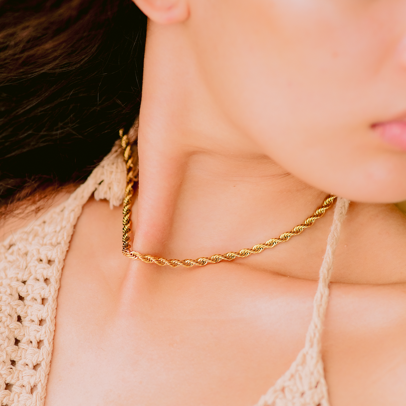 Bianca Touwketting Gouden Halsketting
