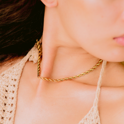 Bianca Touwketting Gouden Halsketting