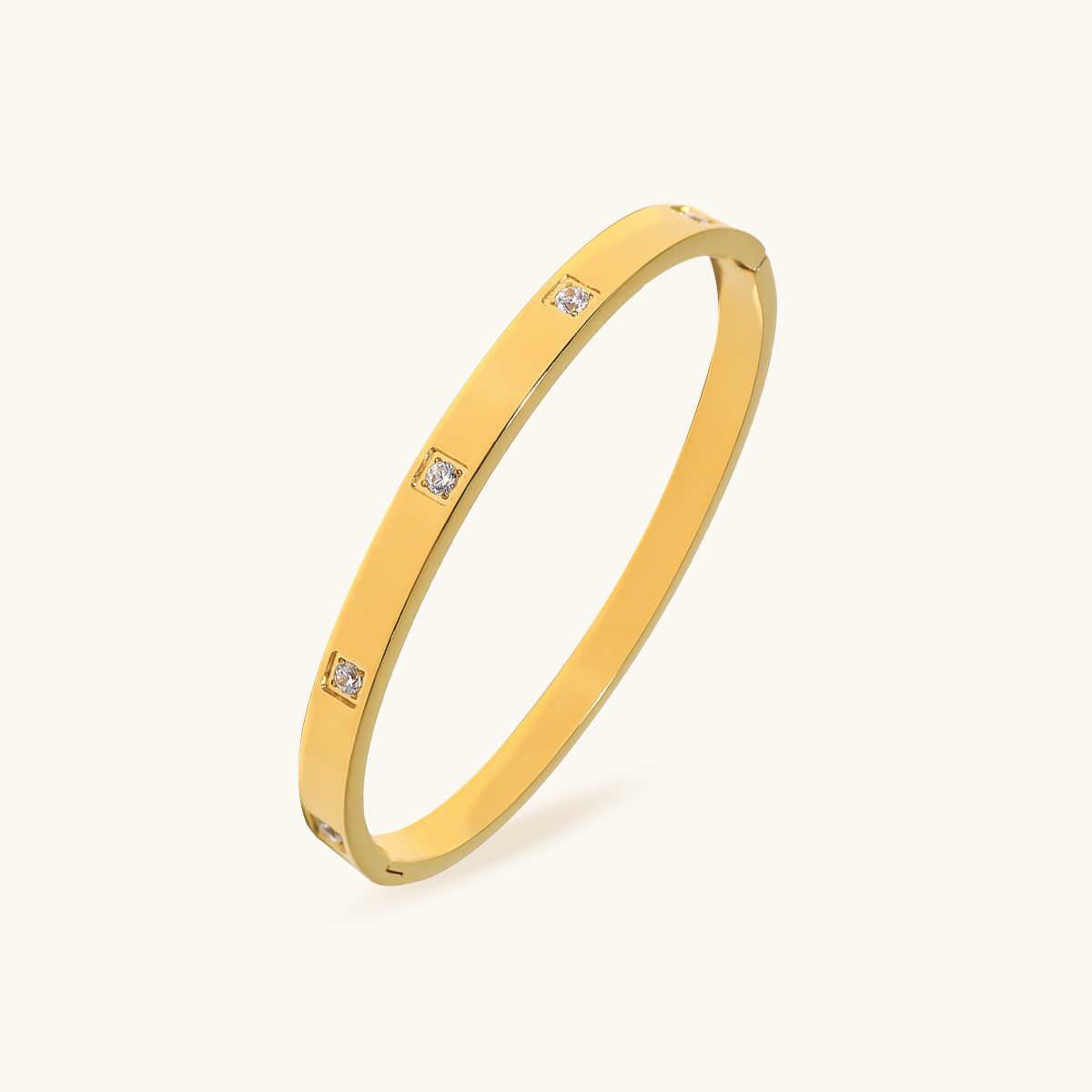 Box Stone Bracelet - Goud