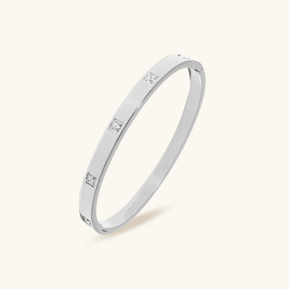 Box Stone Bracelet - Zilver