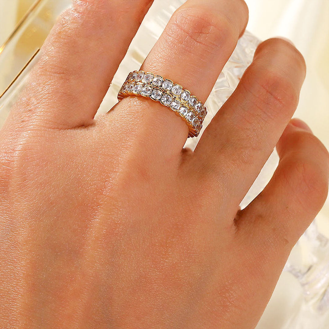 Cassandra Studded Gouden Ring
