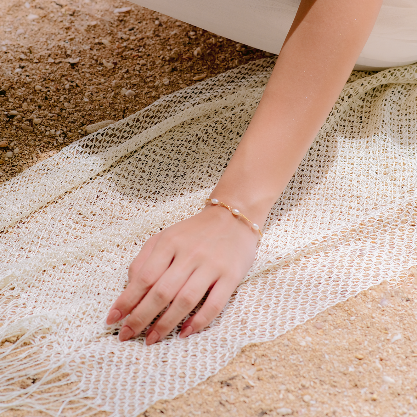 Coralie Zoetwaterparel Armband