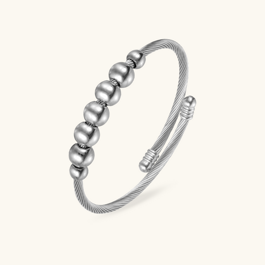 Calma Fidget Bangle Armband - Zilver