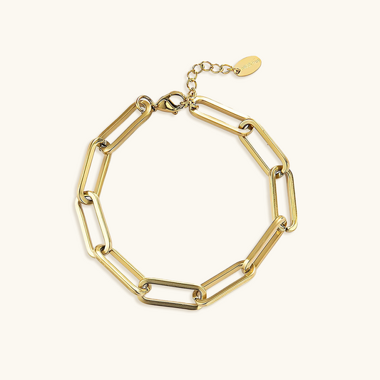 Clip Chain Armband 18K Goud Verguld - Goud