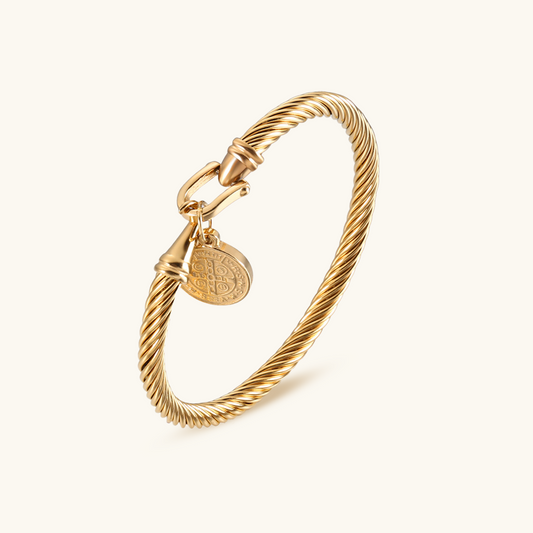 Munt Hanger Armband - Goud