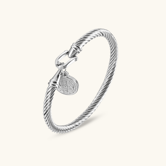 Munt Hanger Armband - Zilver