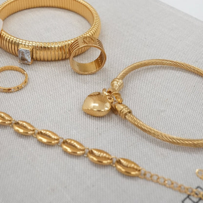 Hart Hangertje Armband - Goud