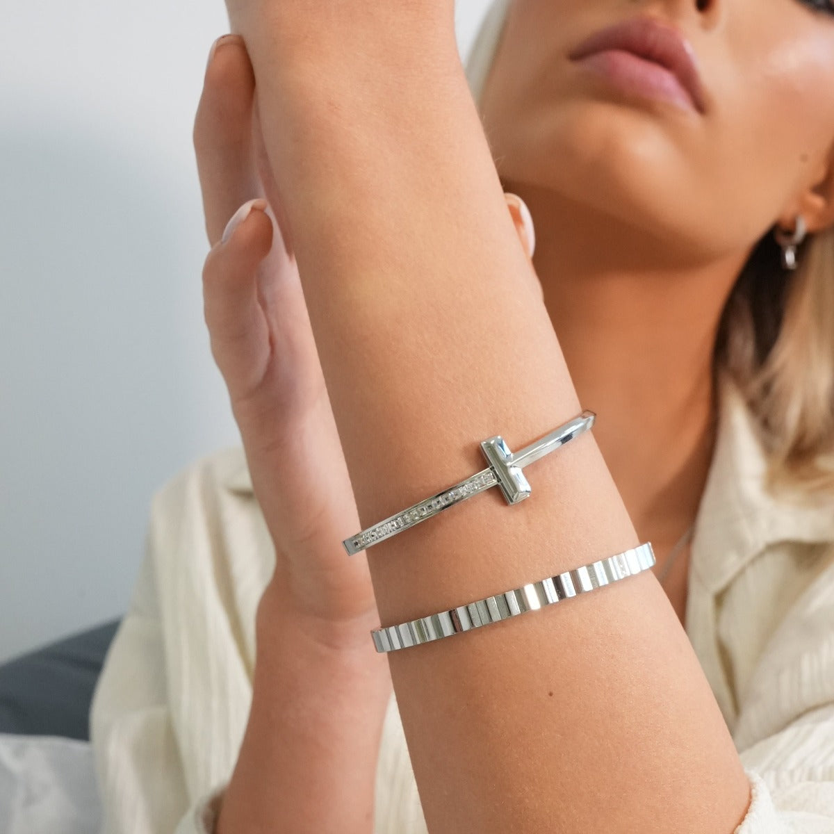 Neve Bangle - Zilver