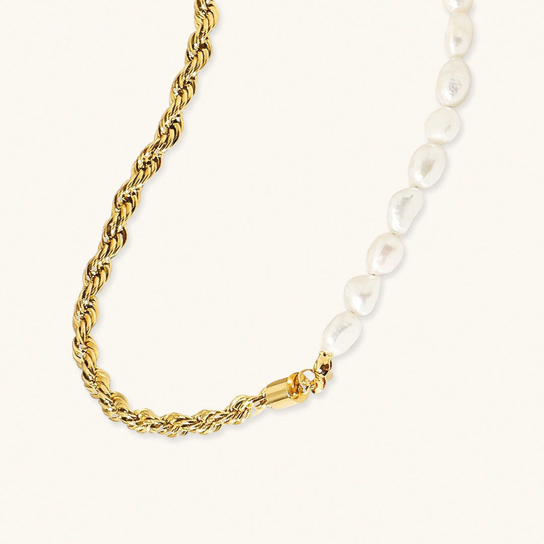 Dualia Gouden Parelketting