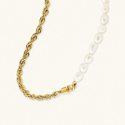 Dualia Gouden Parelketting