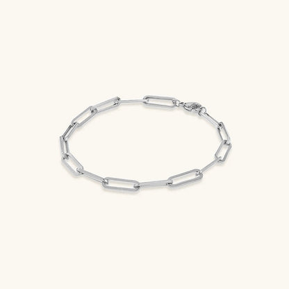 Eloise Gouden Paperclip Armband