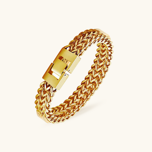 Eden Textured Armband 18K Goud Geplateerd - Goud