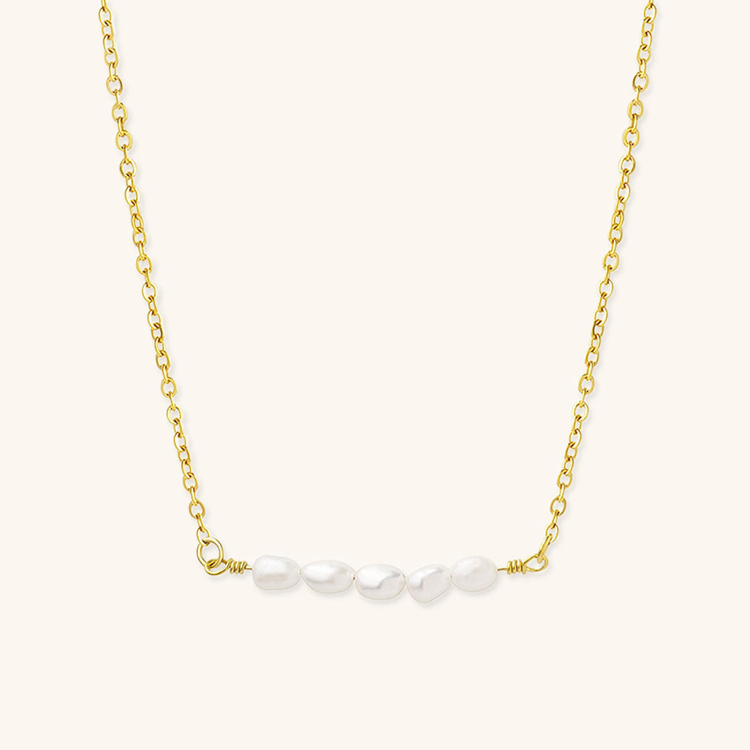 Fleur Zoetwaterparel Gouden Ketting
