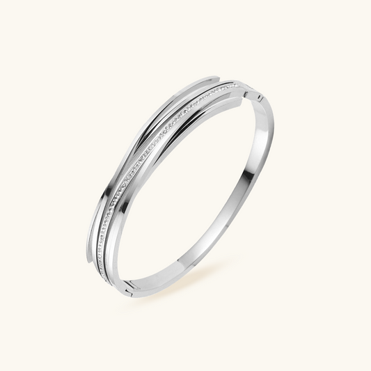 Florence Bangle Bracelet - Zilver