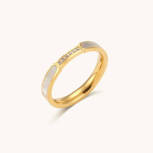 Gabrielle Diamant Simulant Gouden Ring