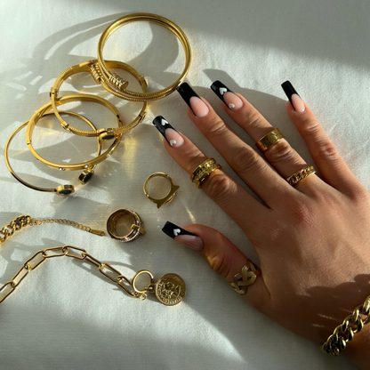 Curb Link Chain Ring - Goud