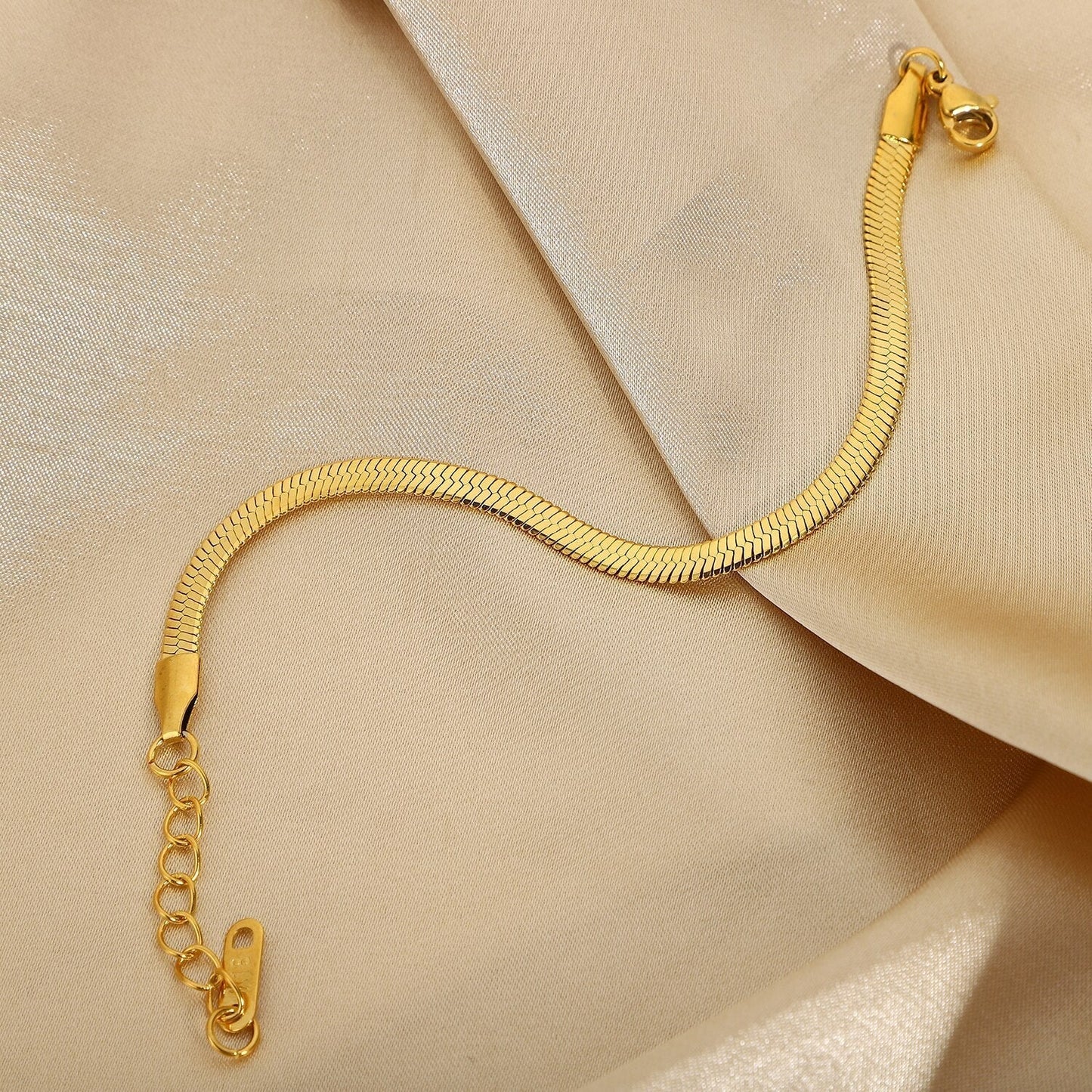Ellaine Gouden Visgraat Armband