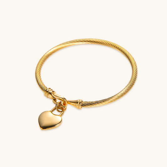 Hart Hangertje Armband - Goud