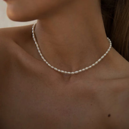 Zoetwater Parel Choker Ketting