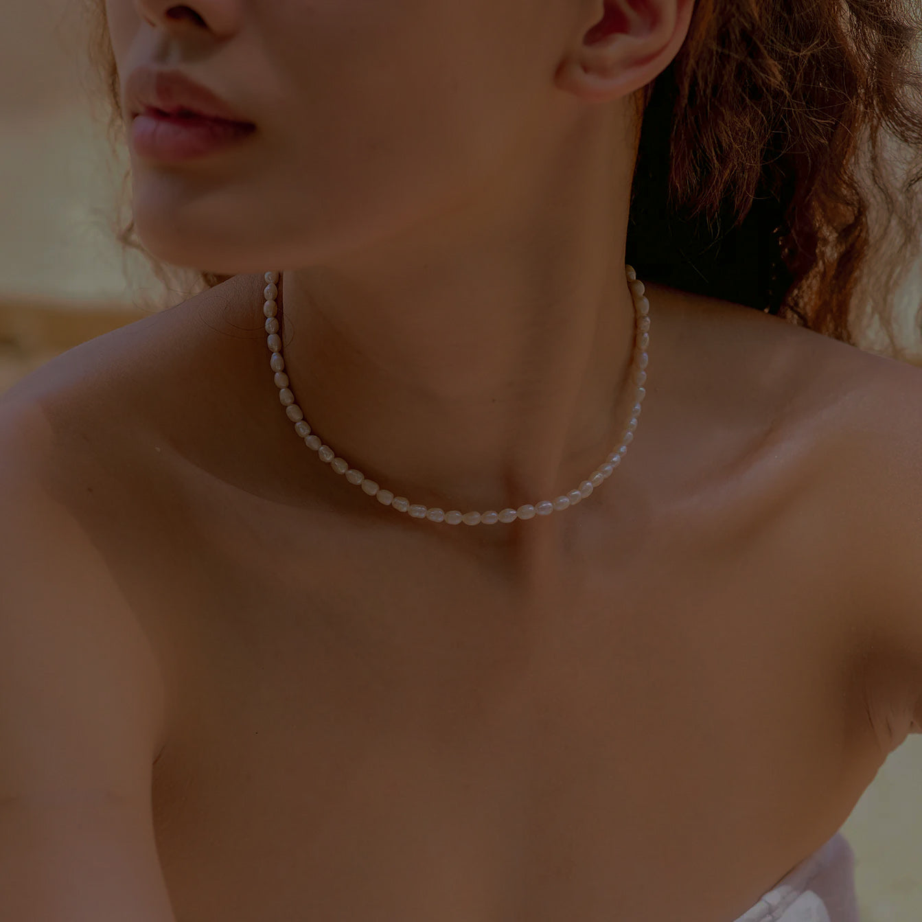 Zoetwater Parel Choker Ketting