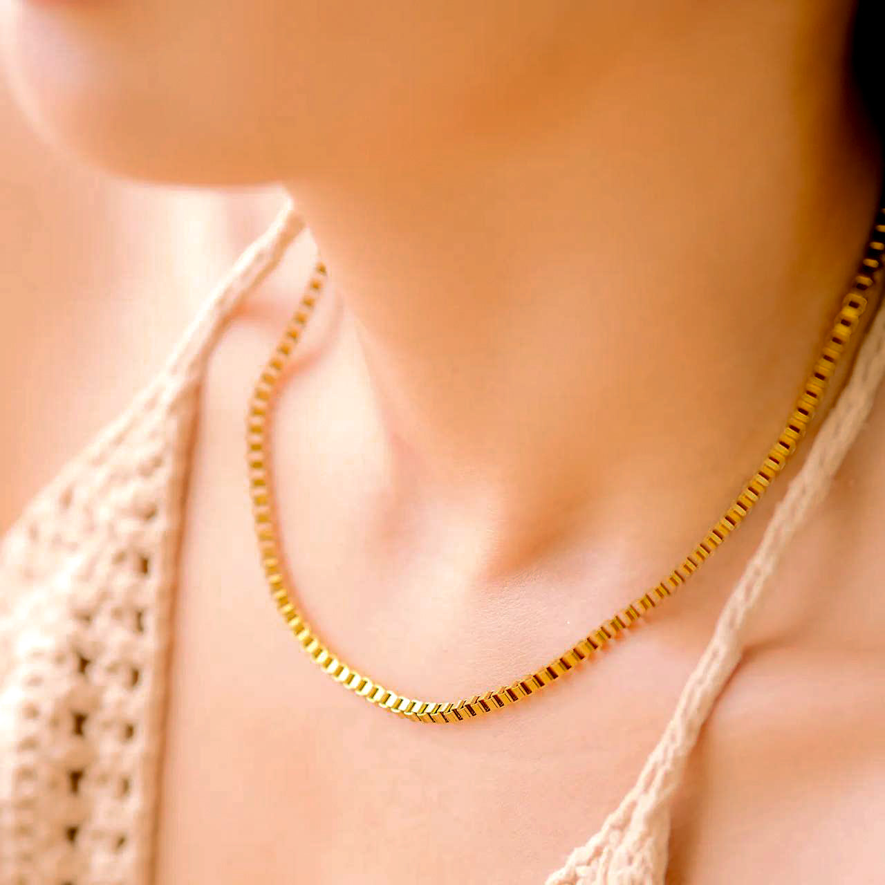 Danica Box Chain Gouden Ketting