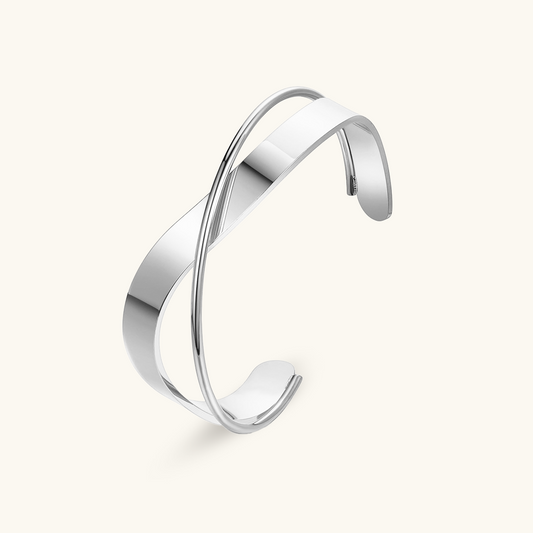 Intertwine Bangle Bracelet - Zilver