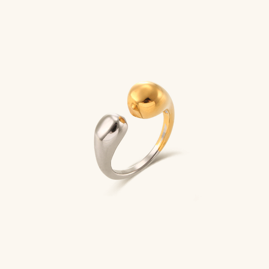 Seren Dubbele Tonen Gouden Ring