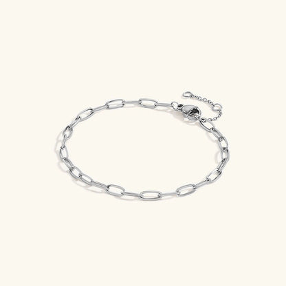 Maybelle Gouden Paperclip Kettingarmband