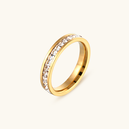 Monaco CZ Iced Ring - Goud