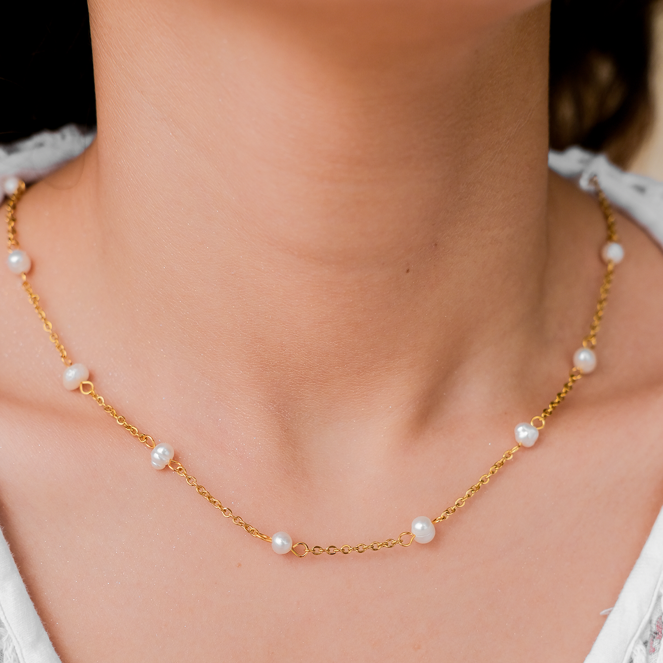 Nora Gouden Parelketting