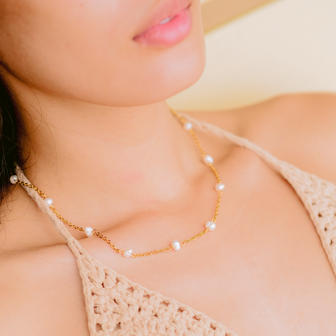 Nora Gouden Parelketting