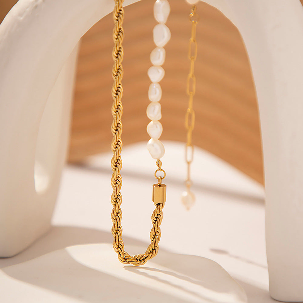 Dualia Gouden Parelketting