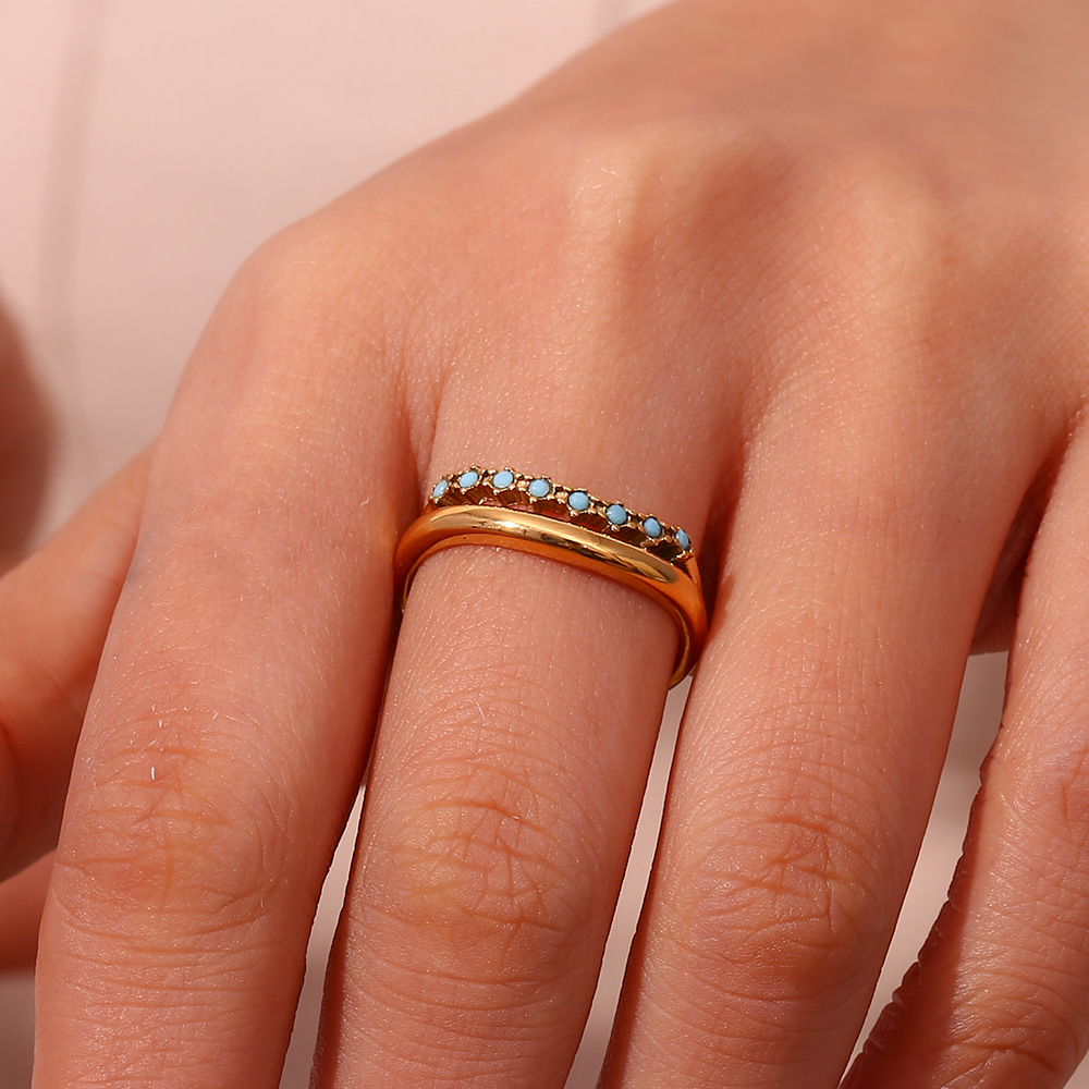 Adeline Diamant Simulant Gouden Ring