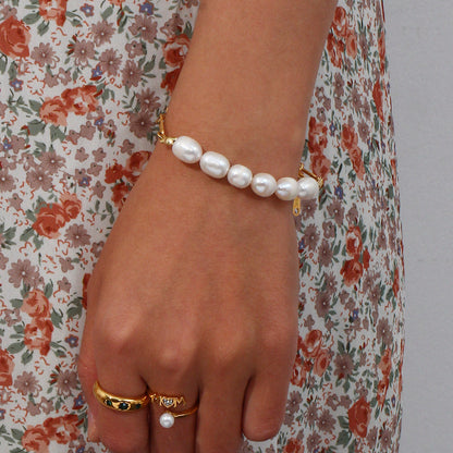 Mary Paperclip Ketting Parel Armband